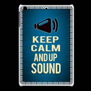 Coque iPadMini Keep Calm and Up Sound Bleu