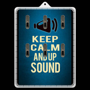 Porte clés Keep Calm and Up Sound Bleu