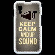Coque Samsung ACE S5830 Keep Calm and Up Sound Gris