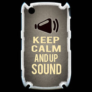 Coque Blackberry 8520 Keep Calm and Up Sound Gris