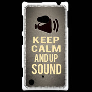 Coque Nokia Lumia 720 Keep Calm and Up Sound Gris