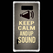 Coque LG Optimus L7 Keep Calm and Up Sound Gris