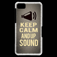 Coque Blackberry Z10 Keep Calm and Up Sound Gris