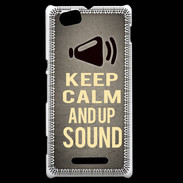 Coque Sony Xperia M Keep Calm and Up Sound Gris