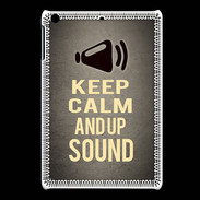 Coque iPadMini Keep Calm and Up Sound Gris