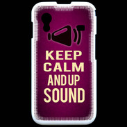 Coque Samsung ACE S5830 Keep Calm and Up Sound Rose