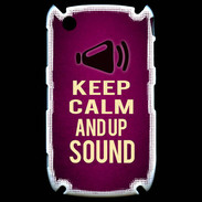 Coque Blackberry 8520 Keep Calm and Up Sound Rose