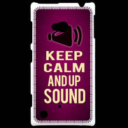Coque Nokia Lumia 720 Keep Calm and Up Sound Rose