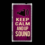 Coque Nokia Lumia 520 Keep Calm and Up Sound Rose