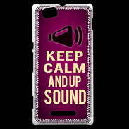 Coque Sony Xperia M Keep Calm and Up Sound Rose