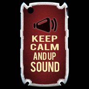 Coque Blackberry 8520 Keep Calm and Up Sound Rouge