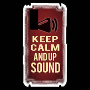 Coque Samsung Player One Keep Calm and Up Sound Rouge