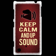 Coque Nokia Lumia 720 Keep Calm and Up Sound Rouge