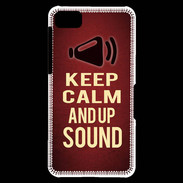 Coque Blackberry Z10 Keep Calm and Up Sound Rouge