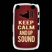 Coque Blackberry Curve 9320 Keep Calm and Up Sound Rouge