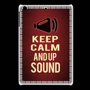 Coque iPadMini Keep Calm and Up Sound Rouge