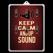 Porte clés Keep Calm and Up Sound Rouge