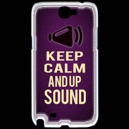 Coque Samsung Galaxy Note 2 Keep Calm and Up Sound Violet