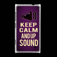 Coque Nokia Lumia 520 Keep Calm and Up Sound Violet