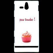 Coque Sony Xperia U Pas touché à mon Cupcake PR