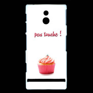 Coque Sony Xperia P Pas touché à mon Cupcake PR