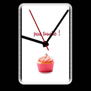 Grande pendule murale Pas touché à mon Cupcake PR