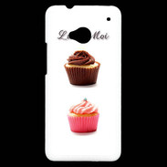 Coque HTC One Cupcake lui et moi PR
