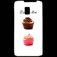 Coque LG P990 Cupcake lui et moi PR