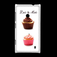 Coque Nokia Lumia 520 Cupcake lui et moi PR
