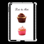 Coque iPad 2/3 Cupcake lui et moi PR