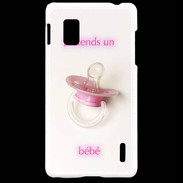 Coque LG Optimus G J'attend un bébé PR