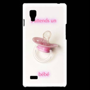 Coque LG Optimus L9 J'attend un bébé PR