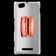 Coque Sony Xperia M Macaron orange PR