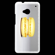Coque HTC One Macaron vanille PR
