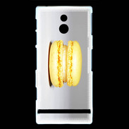 Coque Sony Xperia P Macaron vanille PR