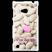 Coque Nokia Lumia 720 Dragée C'est une fille PR