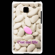 Coque LG Optimus L3 II Dragée C'est une fille PR