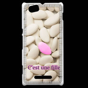 Coque Sony Xperia M Dragée C'est une fille PR