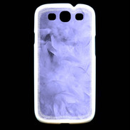 Coque Samsung Galaxy S3 Effet de plumes bleues PR