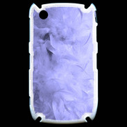 Coque Blackberry 8520 Effet de plumes bleues PR