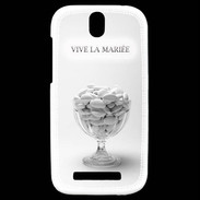 Coque HTC One SV Vive les mariées PR 