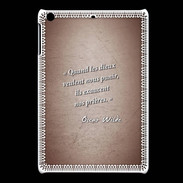 Coque iPadMini Dieux prières Rouge Citation Oscar Wilde