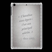 Coque iPadMini Emotion égarée Gris Citation Oscar Wilde