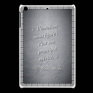 Coque iPadMini Emotion égarée Noir Citation Oscar Wilde