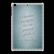 Coque iPadMini Emotion égarée Turquoise Citation Oscar Wilde