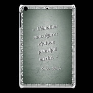 Coque iPadMini Emotion égarée Vert Citation Oscar Wilde