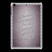 Coque iPadMini Emotion égarée Violet Citation Oscar Wilde