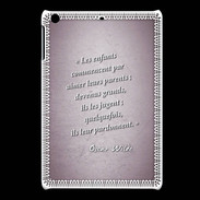 Coque iPadMini Enfants parents Rose Citation Oscar Wilde