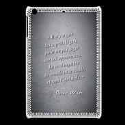 Coque iPadMini Esprits légers Noir Citation Oscar Wilde