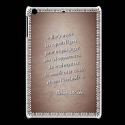 Coque iPadMini Esprits légers Rouge Citation Oscar Wilde